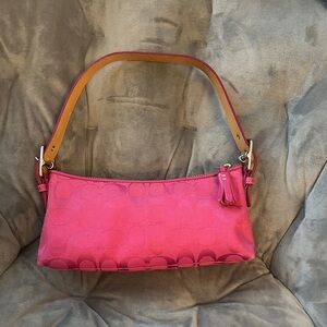 Coach 6371 hot pink purse, shoulder bag